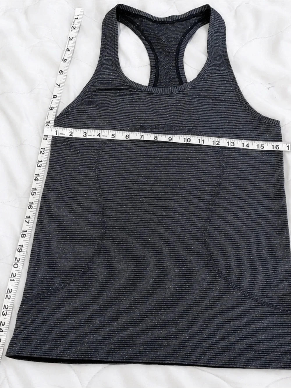 lululemon athletica Swift Stride Racerback Tank in Dark Charcoal